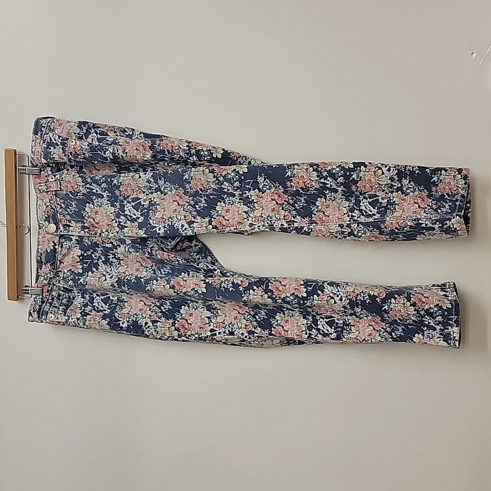 Seven 7 Floral Stretch Jeans 20 euc